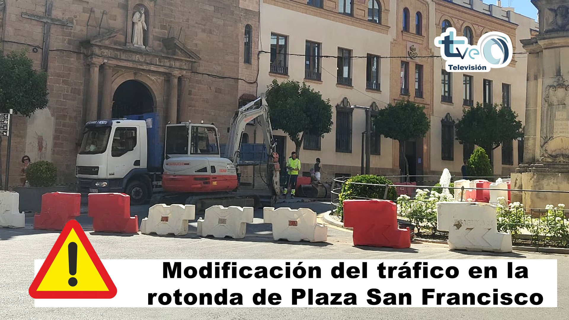 Modificación del tráfico en la rotonda de Plaza San Francisco