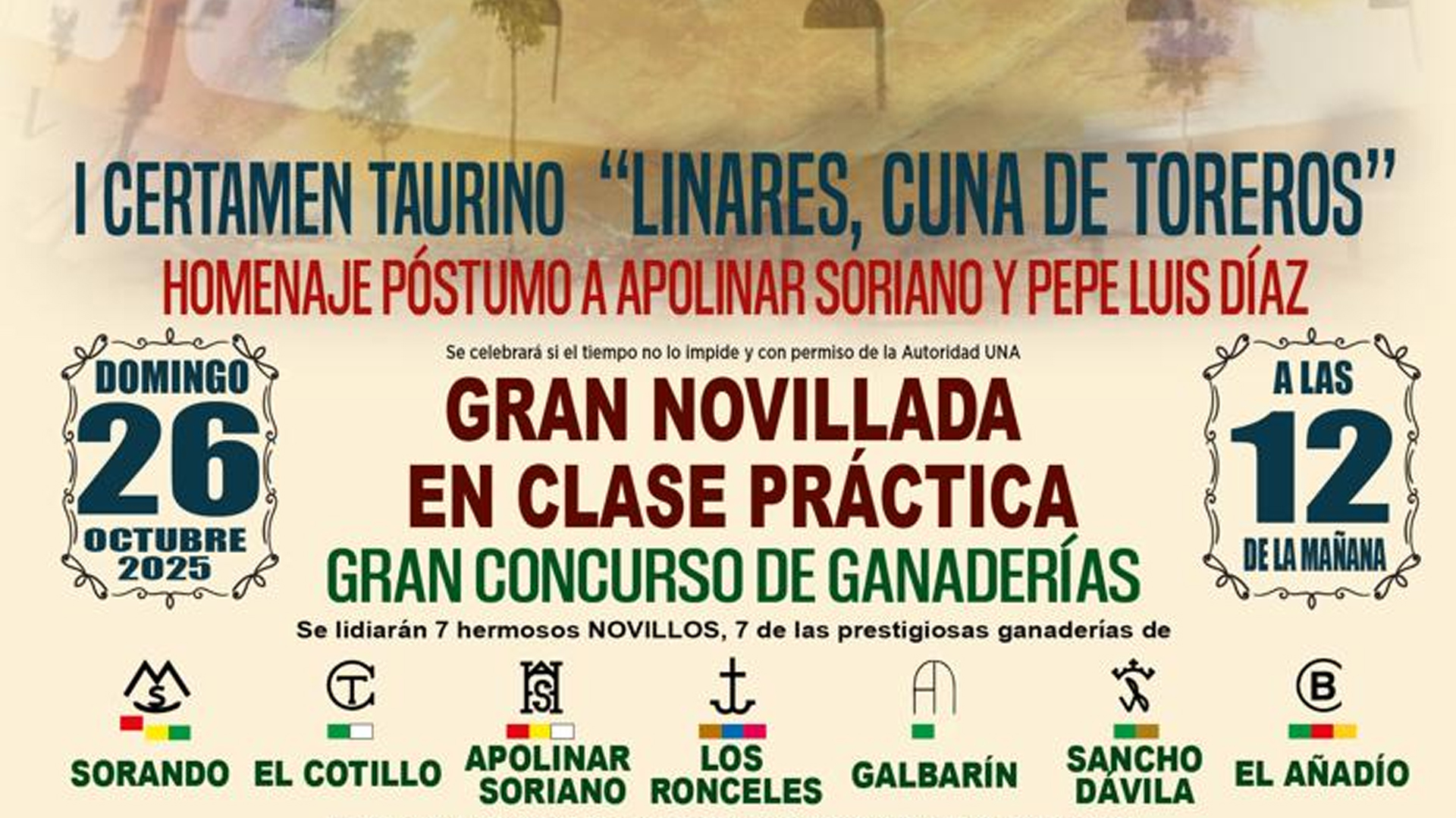 Imagen de I CERTAMEN TAURINO “LINARES, CUNA DE TOREROS”