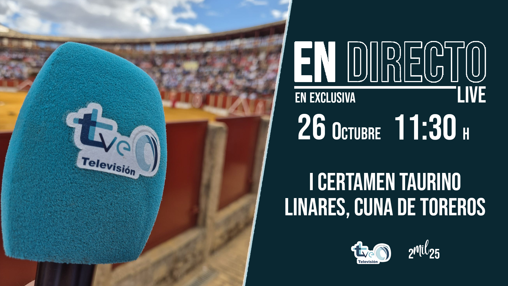 Imagen de TVEO Televisión retransmitirá en directo la novillada de este domingo