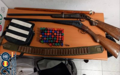 Imagen de La Policía Nacional detiene a siete personas por tenencia ilícita de armas, amenazas y resistencia y desobediencia