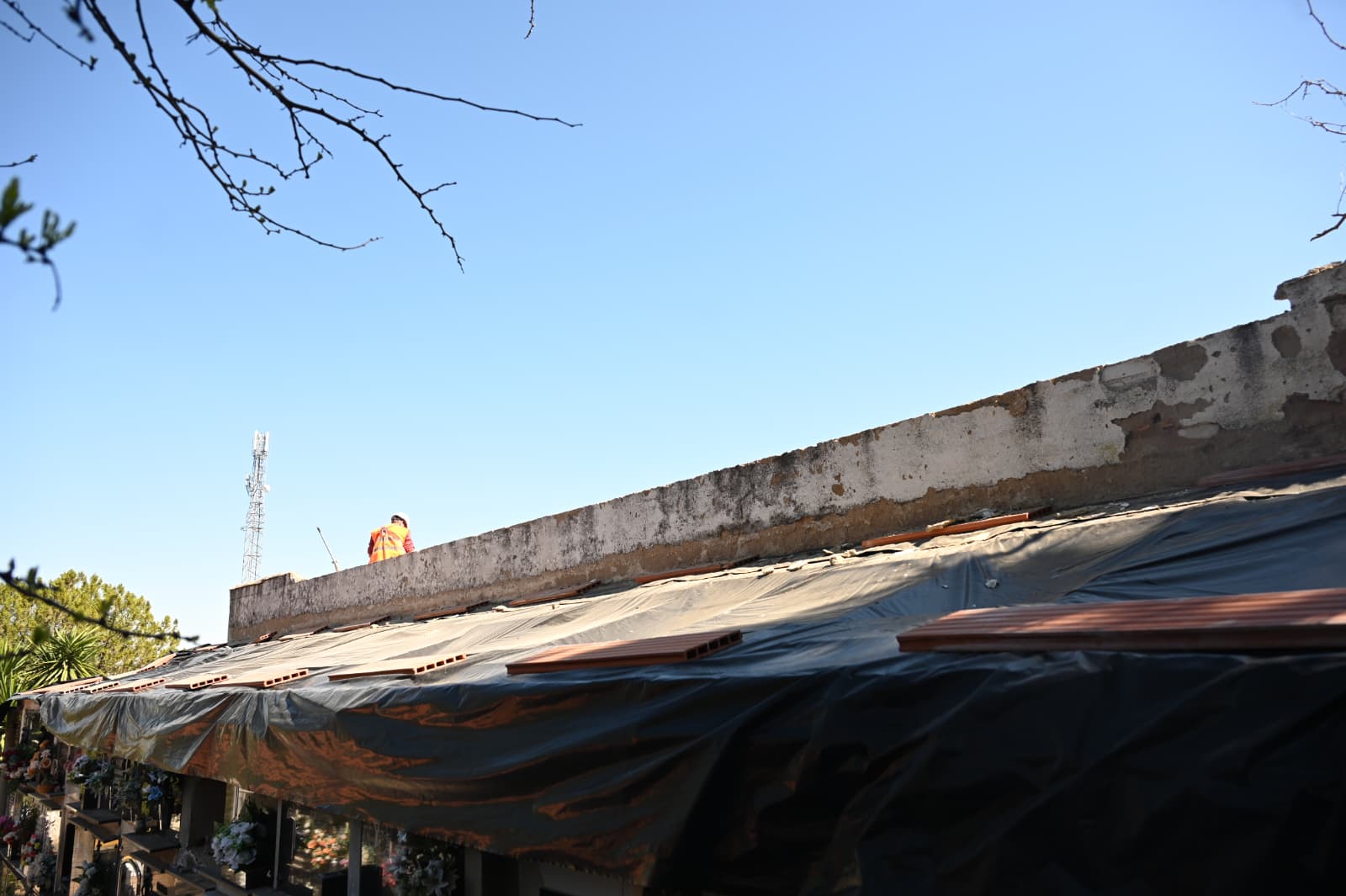 Imagen de El Ayuntamiento actúa de urgencia en el Cementerio de San Sebastián tras los daños del temporal