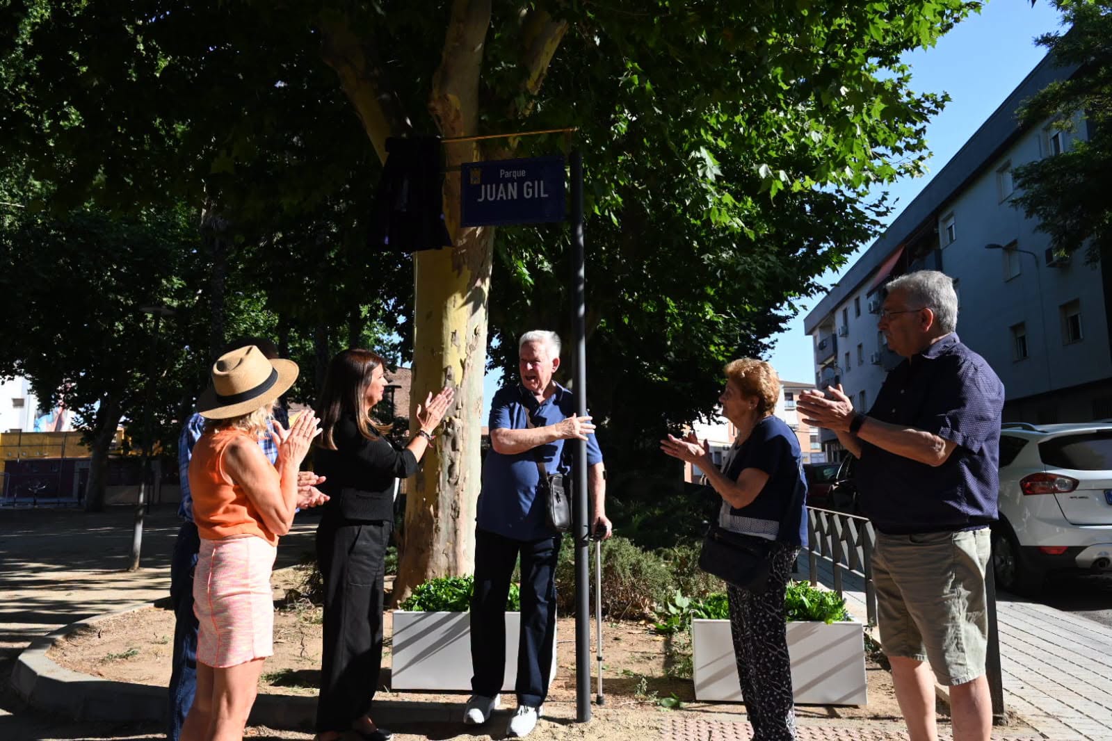 Imagen de El parque de la Asociación de Vecinos San José pasa a llamarse ‘Juan Gil’ en homenaje a su histórico presidente